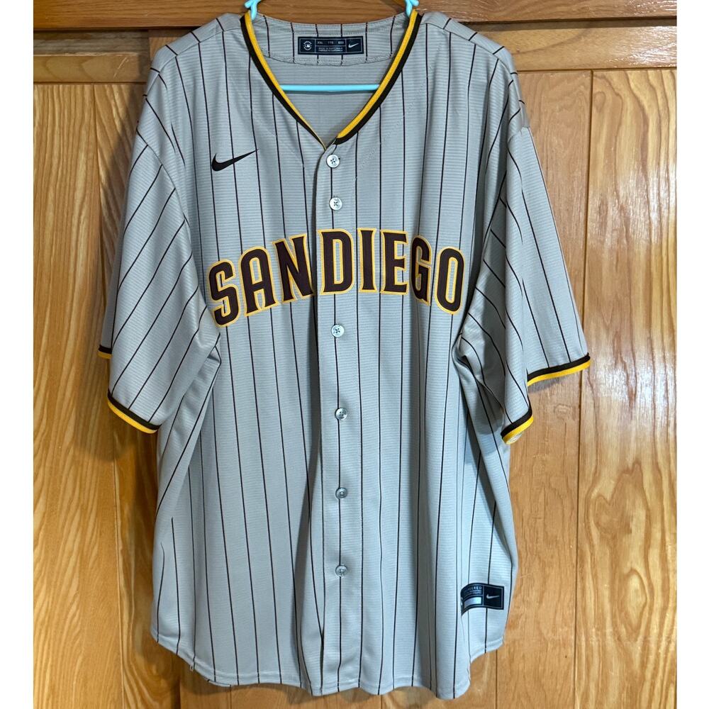 Men's Nike San Diego Padres Pinstripe Baseball Jersey, XXL